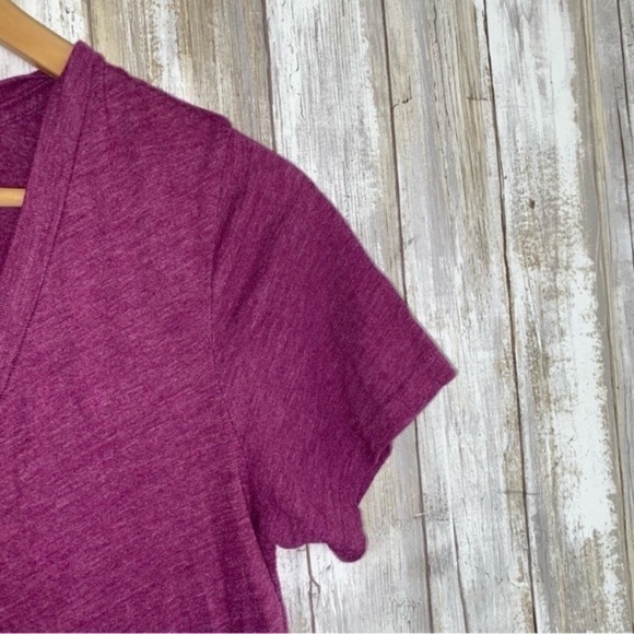 PINK VS Purple V Neck Tee - Picture 2 of 4